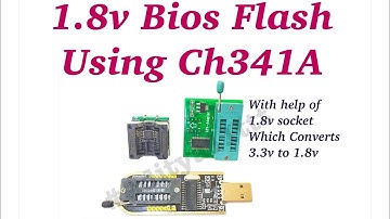 How to program | Flash 1.8v bios chip using CH341A
