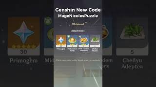 Nicole is giving us free Primogems  #genshinshorts #genshinimpact #hoyoverse