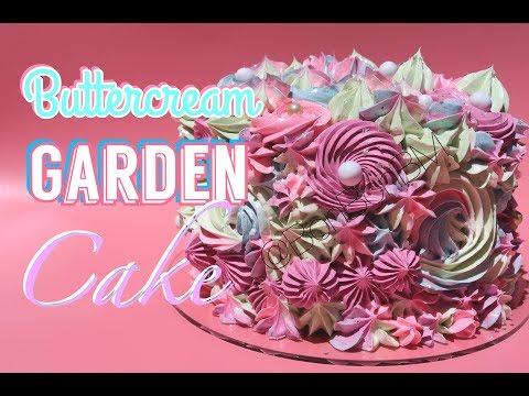 How to Make Easy Buttercream Flower Garden Cake | Mother's Day