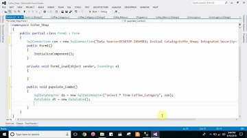 C# Tutorial 11  How to populate combo box in c# windows form