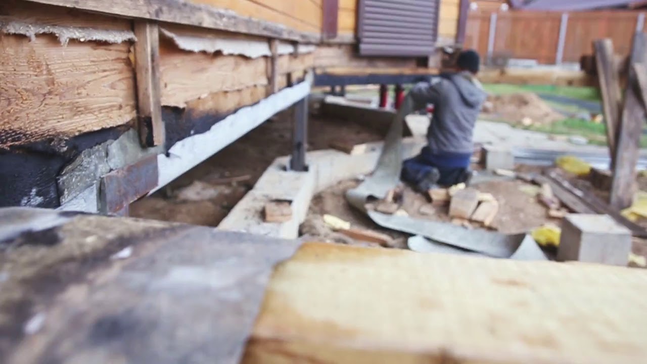 Поднять дом и залить фундамент. Поднять дом домкратом. Как поднять дом ...