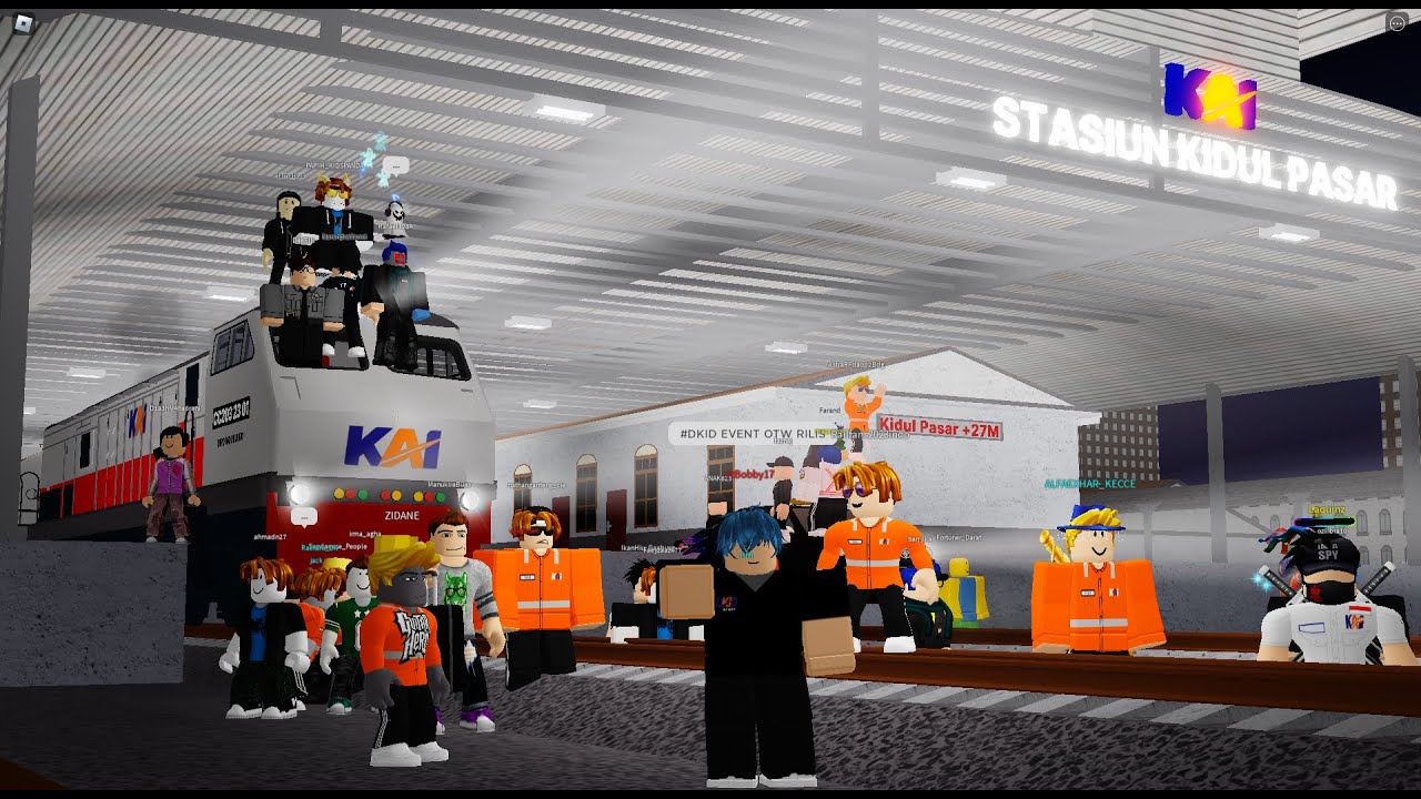 Main Game Kereta Api Di Roblox | Roleplay DKID