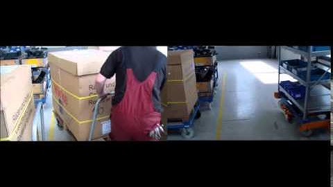 Comparison process time tugger trains Still with trailer concept