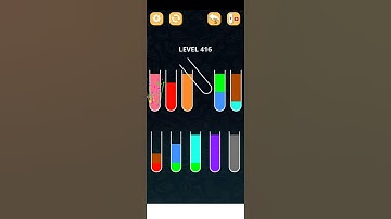 COLOR SORT PUZZLE LEVEL 416
