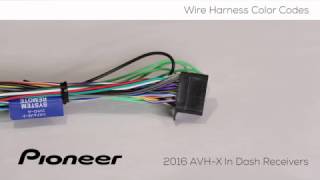 How To Understanding Wire Harness Color Codes For Pioneer Avh X Models 2016 Youtube