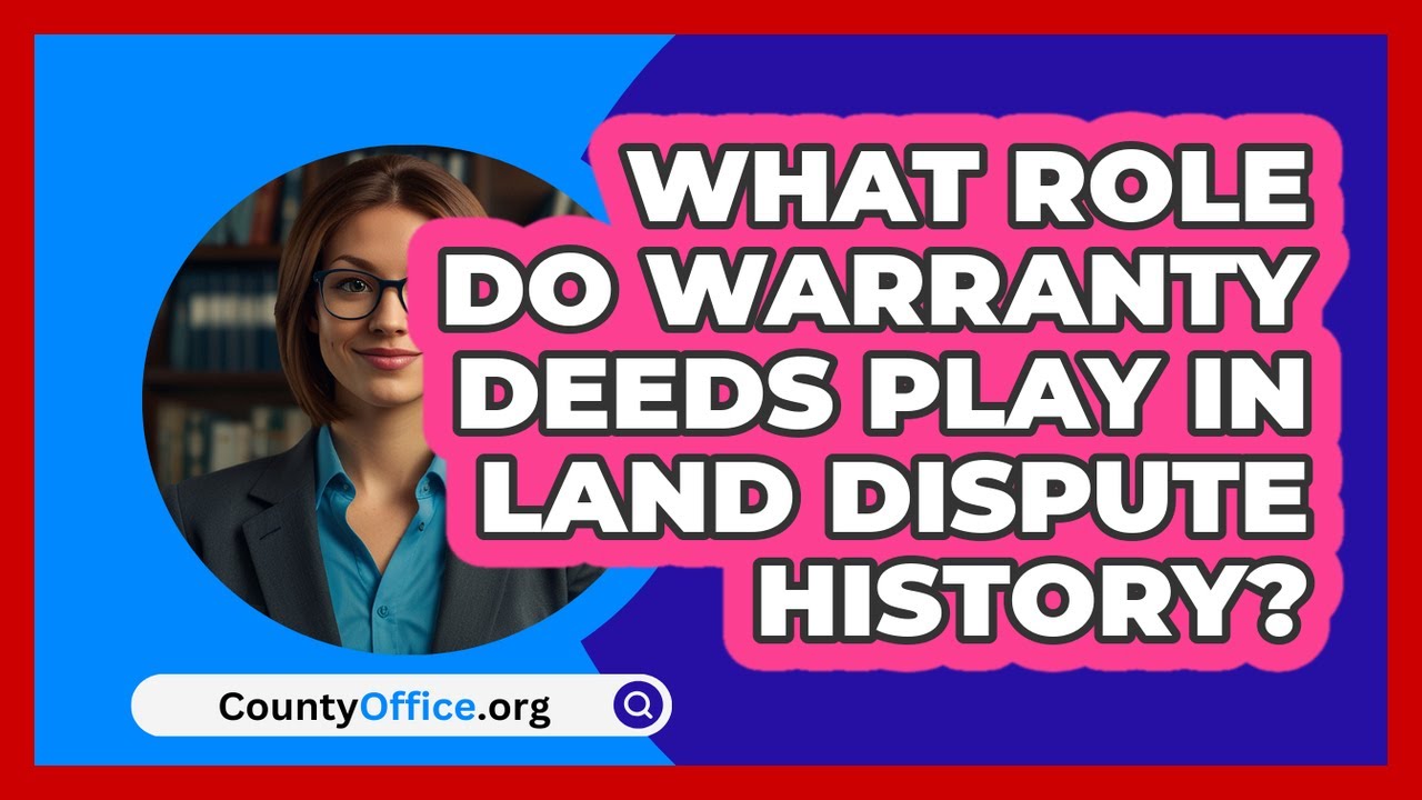 What Role Do Warranty Deeds Play In Land Dispute History? - CountyOffice.org