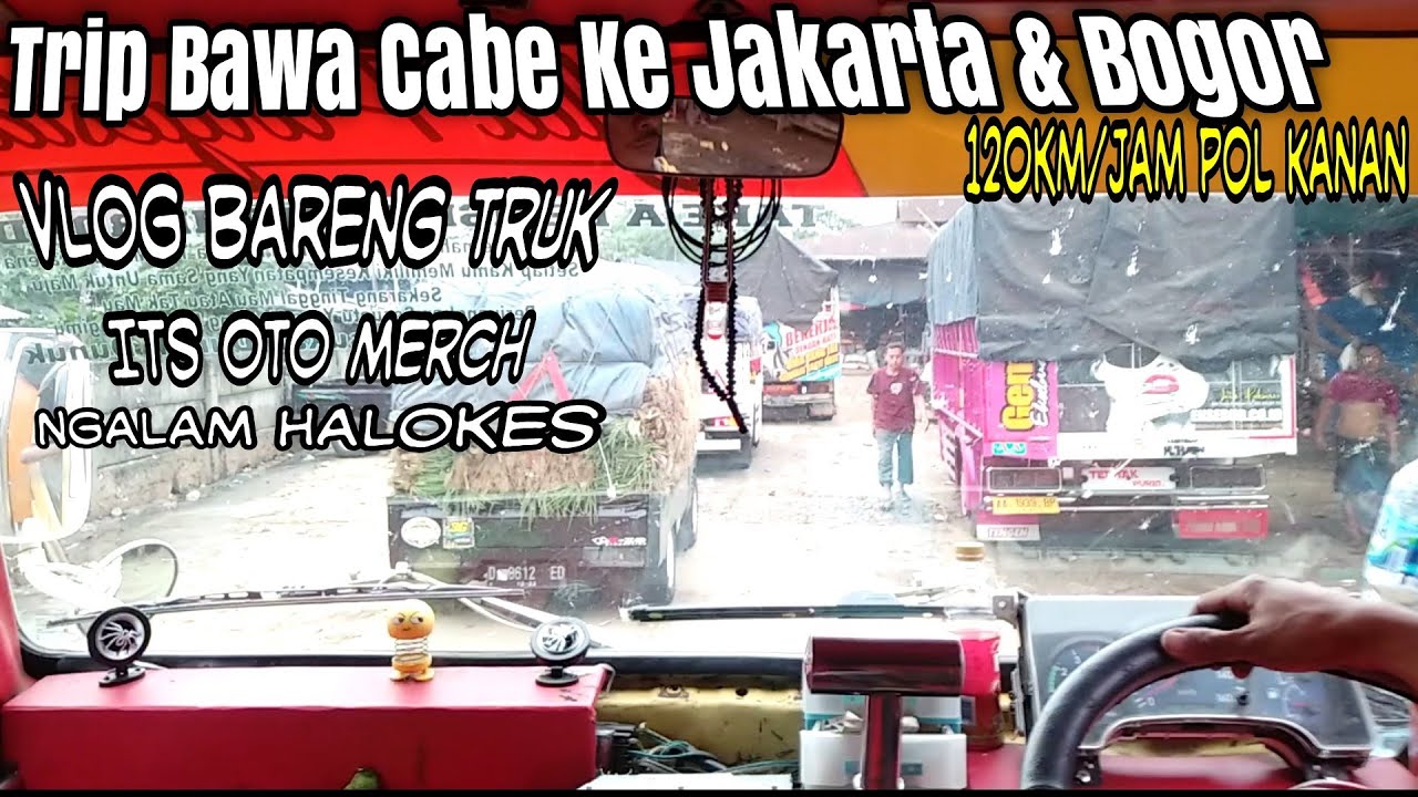 Vlog Truk  TRIP PERJALANAN BAWA  CABE  Ke JAKARTA BOGOR Jam 