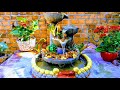 How to make beautiful cement and sand waterfalls at home