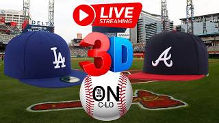🔴Atlanta Braves vs LA Dodgers. Live MLB Baseball. Live Play by Play. 3D Presentation Livestream Dodger Game Today Live