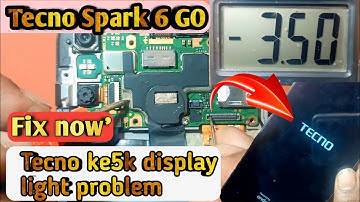 Tecno Spark 6 GO Display LIGHT solutions