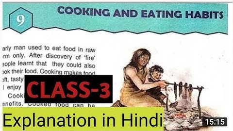 Lesson- Cooking And Eating  Habits class- 3rd science DAV School by Good Nice 🎯