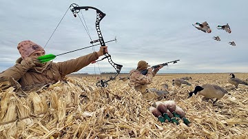 Drake Mallard Duck Hunting Challenge with a Bow!