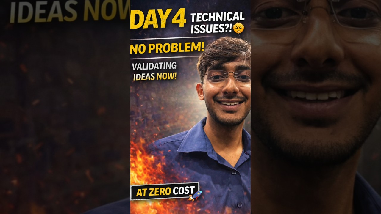 Day 4 | Ideas Ki Kami Nahi, Execution Ki Hai | At Zero Cost