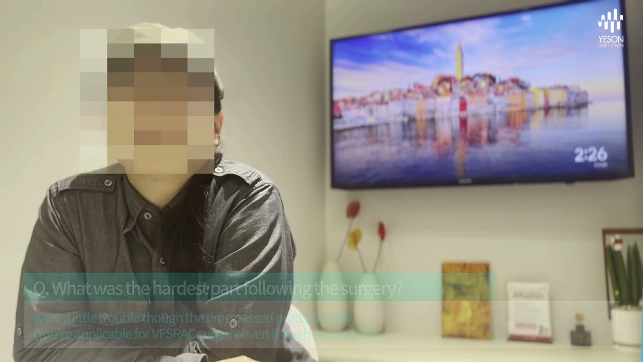 YESON VOICE CENTER - The pain and the hardest part after VFSRAC surgery