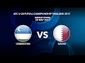 M39 UZBEKISTAN vs QATAR - AFC U-20 Futsal Championship Thailand 2017