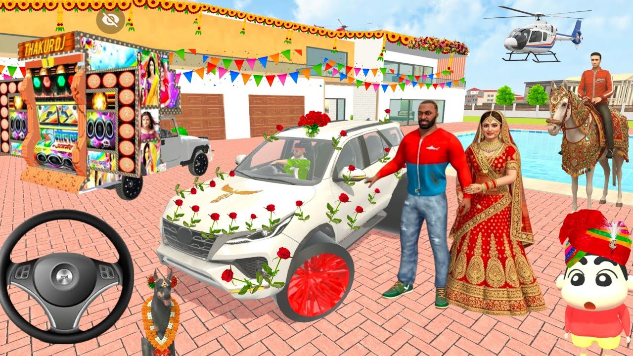 🤩 Franklin ki Shadi me Modified Fortuner 🥳 Car Purchase Delivery 😱💥Indian Theft Auto Simulator Game🎯