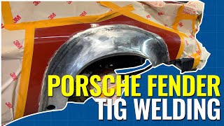 How To Install Custom Widened Porsche Fenders  TIG Welding Like a Pro! Eastwood