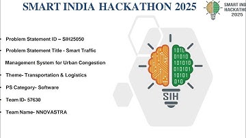 AI + IoT based smart Traffic management system SIH 25050