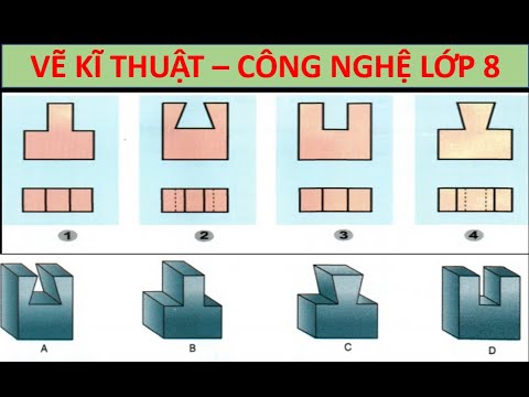 🛑 Vẽ kĩ thuật – Công nghệ 8 – Bài 5 Trang 20-21 ( Cách đọc, vẽ Hình chiếu khối Đa diện )