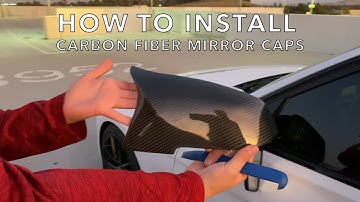 INSTALLING CARBON FIBER MIRROR CAPS ON A BMW F30