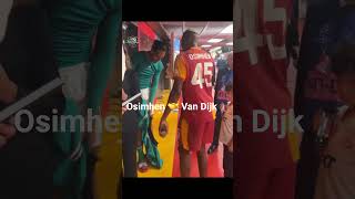 Victor Osimhen swapped shirts with  Van Dijk