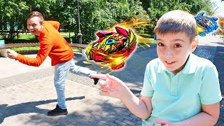 Крутые игры в наборы для мальчикам BeyBlade Hasbro! Новое видео про игрушки мальчикам