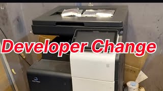 Developer Change, How To Change Developer In Konica Minolta Bizhub C250I