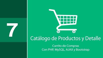 7- Catálogo de productos de carrito de compras con PHP, MySQL, AJAX y Bootstrap