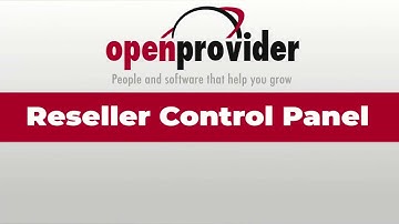 1. Reseller Control Panel overview
