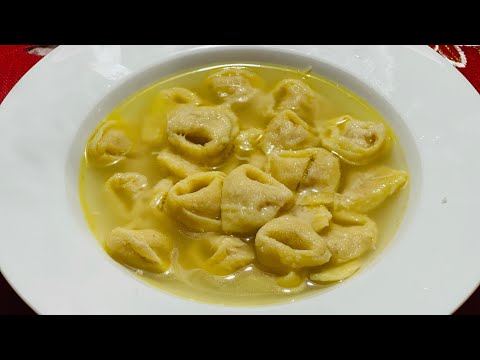 LA VERA RICETTA DEI  TORTELLINI IN BRODO (fatti in casa)