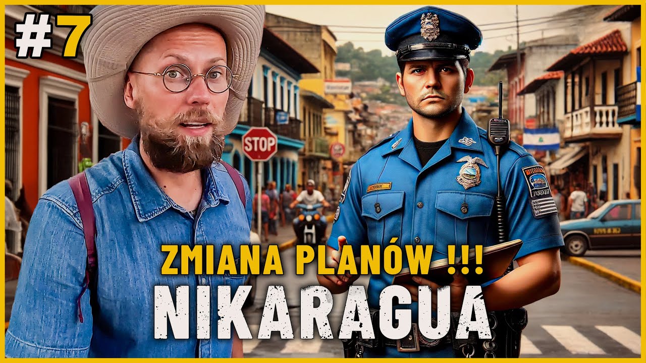 NIKARAGUA - POLICJANT TAJNIAK sprawdza mój PASZPORT w Managua! Wylatuję z KRAJU - dokąd lecę?