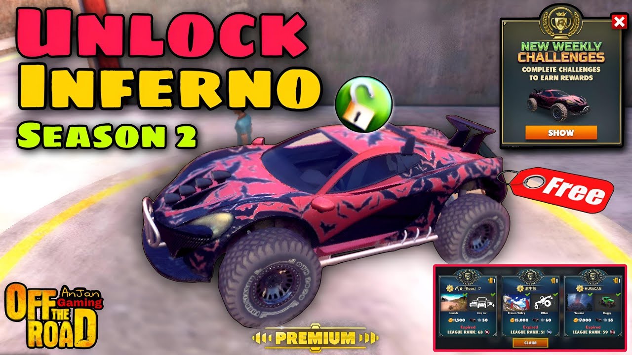 How To Unlock Off The Road INFERNO For FREE 🤔😍🔥|| Otr V1.15.3 New Ranked Race For INFERNO Week 2 😍😮