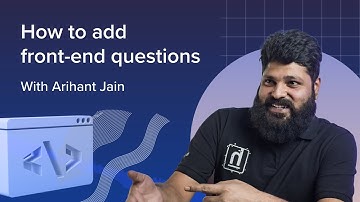 How to add front-end questions