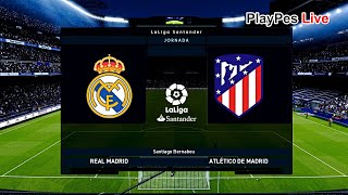 Pes 2020 - real madrid vs atletico full match & goals gameplay pc