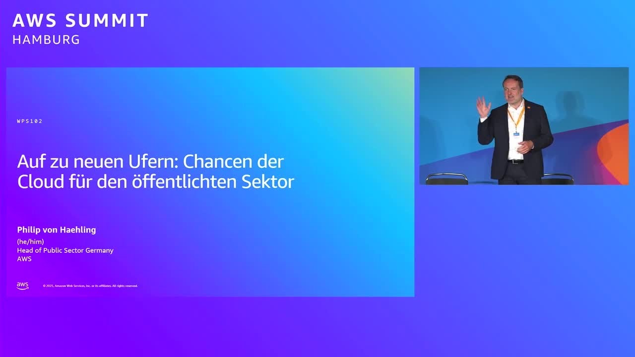AWS Summit Hamburg 2025 - Auf zu neuen Ufern: Chancen der Cloud für den öffentlichten Sektor