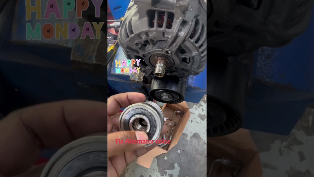 Fix Alternator noise from one way pulley 