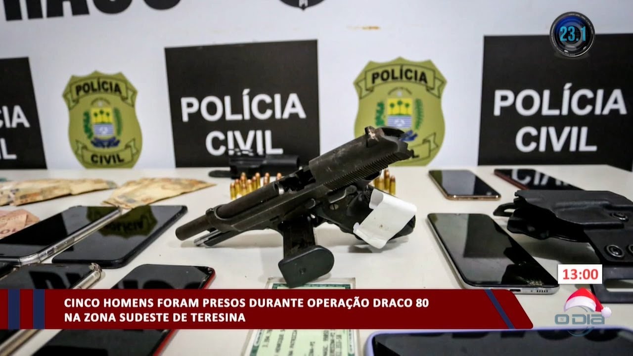 Cinco homens foram presos durante operação Draco 80 na zona sudeste 06 10 2023