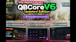 QBCORE UPDATE EDITION V6 | FIVEM READY SERVER | 350+ SCRIPT INCLUDED | OPEN SOURCE SERVER | 2025