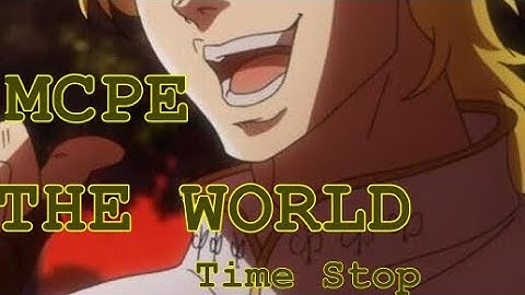 How to make timestop (The world)(JoJo) mcpe