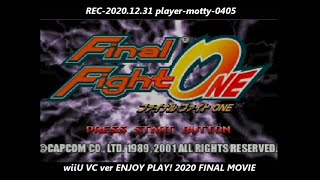 ファイナルファイトONE(GBA-wiiU-VC) 2020.12.31 Zガイ(連付き) 1 COIN ALL(2020 FINAL MOVIE)