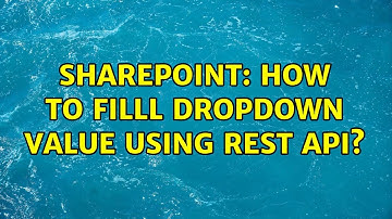 Sharepoint: How to filll dropdown value using REST API?