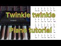 Twinkle twinkle little star  piano tutorial