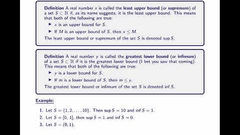 Building the Reals - The Least Upper Bound (or Completeness) Axiom