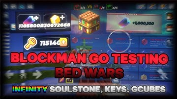 Blockman Go Testing NEW BedWars - INFINITY SOULSTONE, GCUBES, KEYS + FREE TALENTS