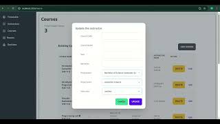 timetable scheduler demo