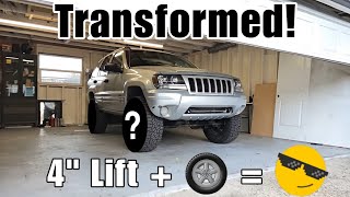 A Stock Jeep Grand Cherokee (WJ) Received Tasty Mods! 4' Lift Kit & Offroad Wheels + More!