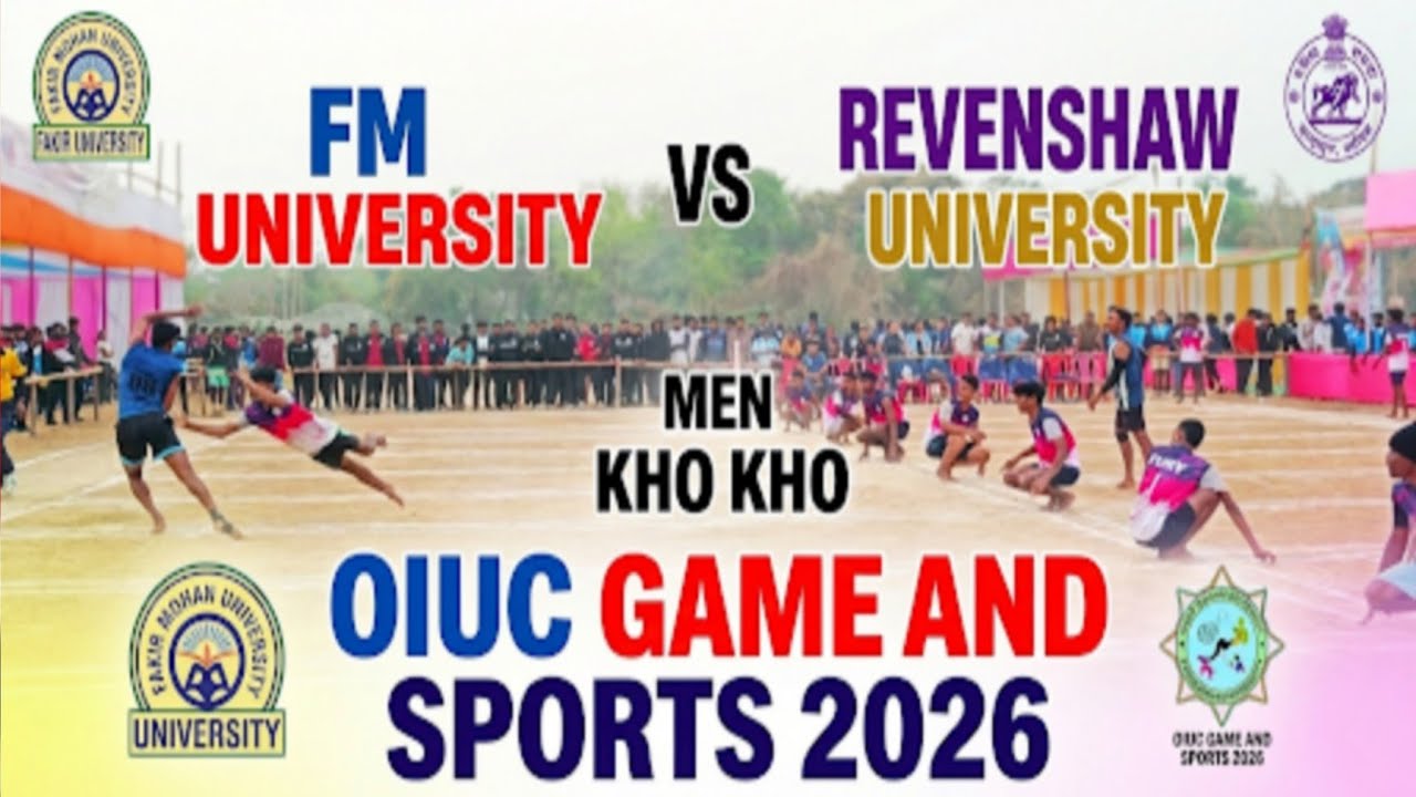 1st innings Odisha inter University KHO KHO// Fm university Balasore vs Revenshaw University Cuttack