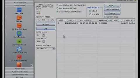 Duplicate Address Detection Using ARP Ping