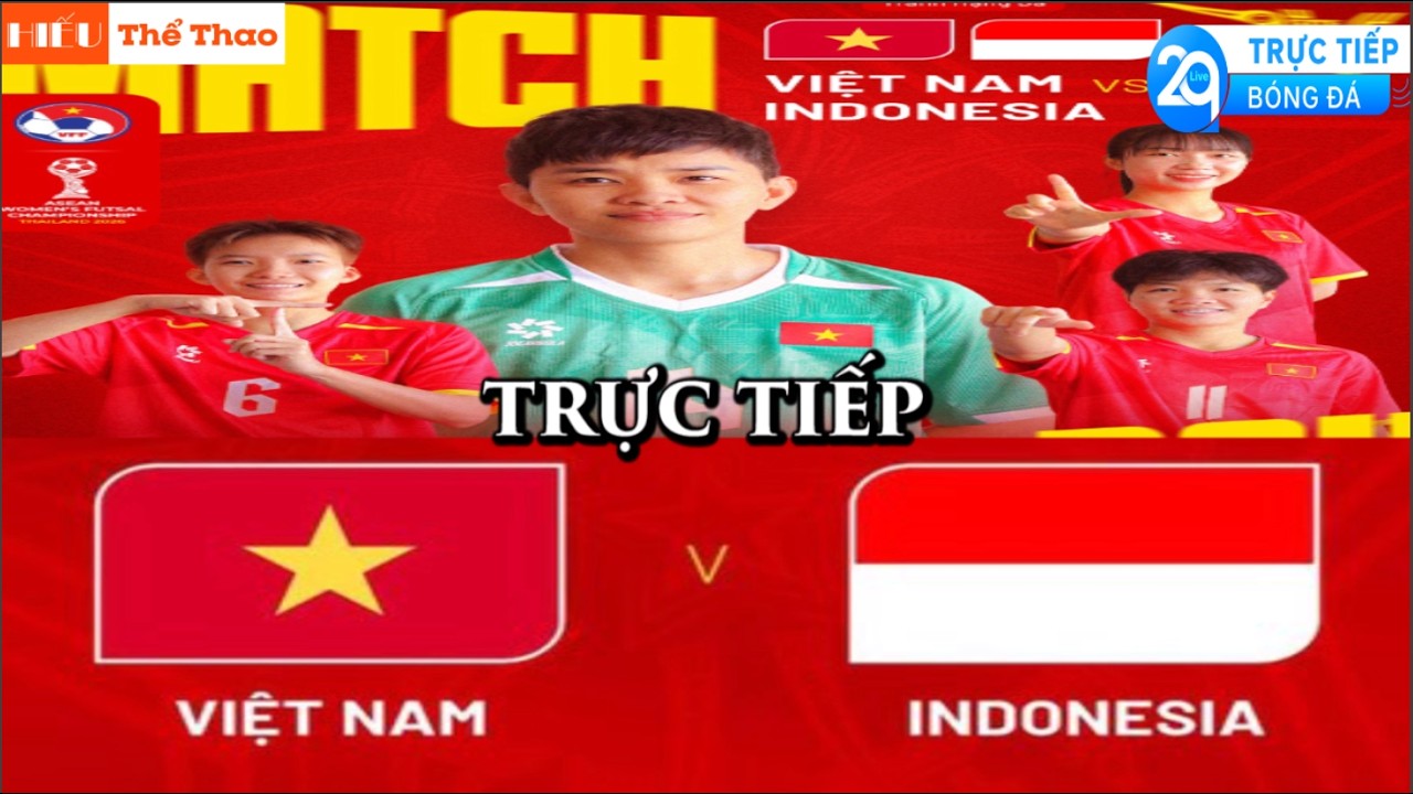🔴TRỰC TIẾP ĐỘI TUYỂN VIỆT NAM VS INDONESIA BÓNG ĐÁ HẠNG 3 FUTSAL NỮ ĐÔNG NAM Á 2026 - 02/3/2026