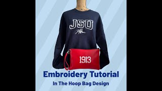 Complete #Tutorial on Making an ITH #Embroidered #Bag on the #Bai Multi Needle #Embroidery #Machine